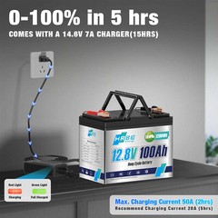 36V 100Ah LiFePO4 Lithium Battery Deep Cycle 3-Group 12V 100Ah For Golf Cart RV