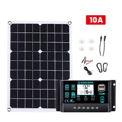 25 Watts Solar Panel Kit 100A 12V Battery Charger with Controller Caravan Boat A