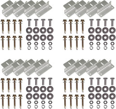 4 Sets of Solar Panel Mounting Z Brackets Lightweight Aluminum Corrosion-Free Co