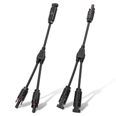ECO-WORTHY Solar Connectors Y Branch Parallel PV Adapter Cable Wire Plug Tool Ki