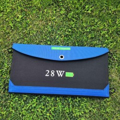 28W Outdoor Portable Folding Solar Panel Charger Power Supply For Phone Tablet