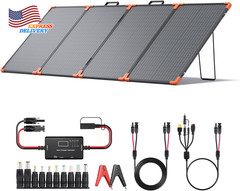 200 Watt Portable Solar Panel with 20A PWM Controller 19V Foldable Solar Charge