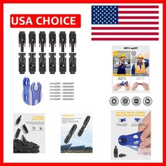 Durable 12 PCS Solar Panel Connectors with Spanners – Waterproof & UV Resistant