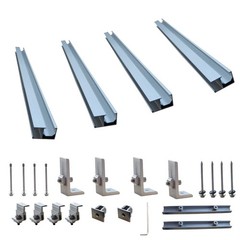 Solar Panel Roof Mounts Bracket Kit For Sloped Pitched Tin Roof