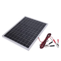 Portable Solar Panel 15W 12V 24V Auto Adaptative With 60A Controller Monocr LZDF