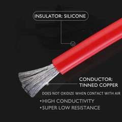 Pair 10 AWG Solar Panel Extension Cable Wire Connector + 2 Pairs Connectors