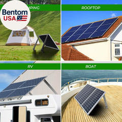 Solar Panel Mounting Brackets, 2 Sets Adjustable Solar Panel Tilt Mount Brackets