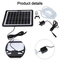Adjustable 6W9V Solar Water Pump Perfect for Outdoor Use in Ponds and Aquariums