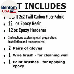 10 Ft. Carbon Fiber Basement Wall & Foundation Crack Repair Kit High Strength –