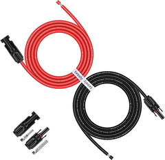 Solar Panel Extension Cable – 10 Feet 10Awg(6Mm²) Solar Extension Cable with Fem