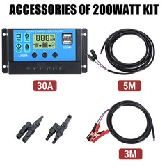 200W 400W Solar Panel 12V Mono Flexible Solar Panel Kit for RV Home Roof Camper
