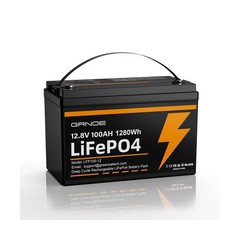 12V 100Ah LiFePO4 Battery Group 31 With Built-in 100A BMS, 15000 Deep Cycles …