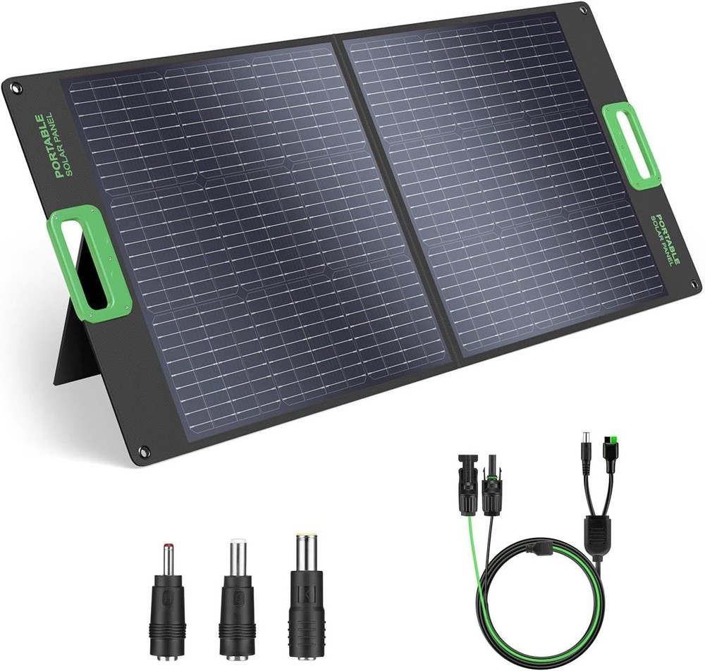 100W Portable Solar Panel 20V Foldable Charger for Power Station Camping RV Kit