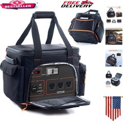Portable Waterproof Case for Jackery Explorer 1000 – Multiple Accessory Pockets