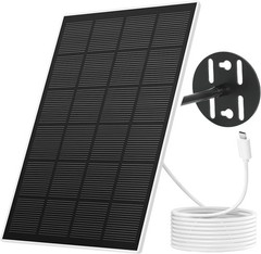 Outdoor Solar Panel for Bird Feeder with Type-C Charging – Waterproof Design