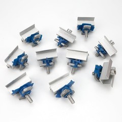 10 Pcs Adjustable Solar Panel Mounting Bracket Clamps Wide Photovoltaic Suppo…