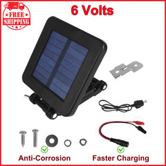 6V Solar Panel for Deer Feeder Solar Panel Battery Charger with Mounting Bracket