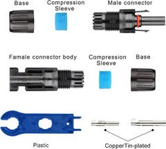 50 Pairs of Waterproof Male/Female Connectors for Enhanced Durability