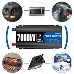 SOECOPO 7000W Solar System Kit,100A Controller, 12V DC to 110V/220V