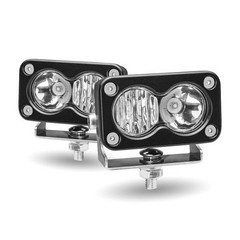 Mini Rectangular Flood/Spot Combo Worklights (2 Diodes)-Pair-1000 Lumens