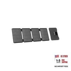 S45 Solar Panel 45W with USB-A and 25W USB-C Ports,25% High Efficiency Folding