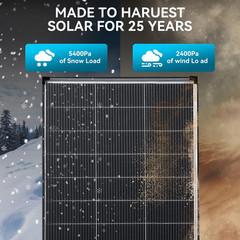 400W（2Pack 200W）N-Type 18BB Bifacial Solar Panel Mono Cell Off Grid Roof RV Boat