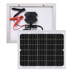Mighty Max 10 Watt 12V High Efficiency Mono Solar Panel for GTO/Access Systems