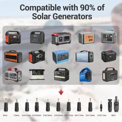 60W Portable Foldable Solar Panel Charger Power Station for Camp/RV/Off Grid