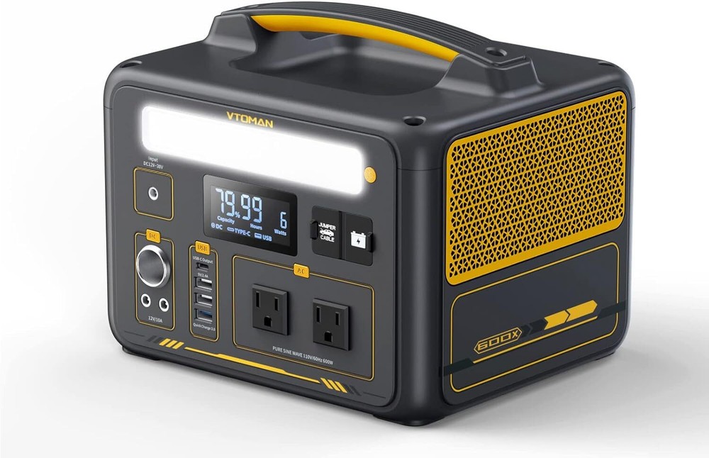 VTOMAN 1800W/1500W/600W Portable Power Station, LiFePO4 Battery Solar Generator