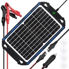SUNER POWER 12W 12V Solar Battery Charger MPPT Maintainer