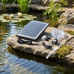 Adjustable 6W9V Solar Water Pump Perfect for Outdoor Use in Ponds and Aquariums