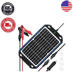 12W Waterproof 12V Solar Battery Charger with MPPT Technology for All Vehicles