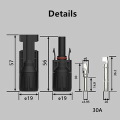 Solar Crimper Tool Kit 51 PCS Solar Tools – a Crimper, 12 Pairs Solar Connect…