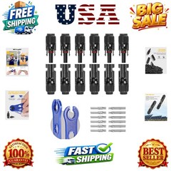 12 PCS Solar Connectors with Spanners Solar Panel Cable Connectors 6 Pairs Ma…