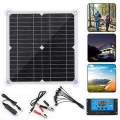 200 Watts Solar Panel Kit 12V 100A Battery Charger with Controller Caravan Boat