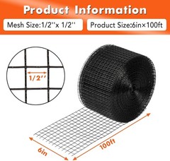 50/100/120Ft Solar Panel Critter Guard PVC Coated Steel Animalproof Weatherproof