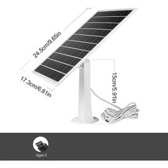 Solar Panel 8W Kit for Ring Spotlight Camera/Ring Stick Up Indoor/Outdoor Camera