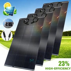 400W Flexible Solar Panel Mono 18V Portable for Camping Home RV Boat Marine Car