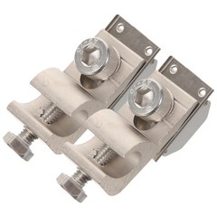 2Pcs Reusable Copper Solar Panel Ground Lug Clip Cable Clamp