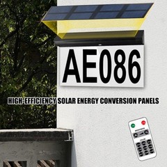 Wireless Sun Activated House Number Light Weatherproof ABS PC Material IP44