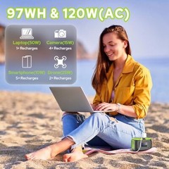 Portable Power Station 120W Portable Generator 97.6Wh, 110V Portable Power Pack