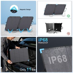 110W 220W 400W Solar Panel ETFE Monocrystalline IP68 for Power Station Camping