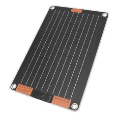15W 5V 2.5A Solar Panel Battery Charger Monocrystalline Silicon Rain Proof FBIO