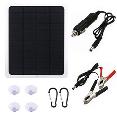 Solar Panel 12V Trickle Charger Battery Charger Kit Maintainer Boat Car RV AAK