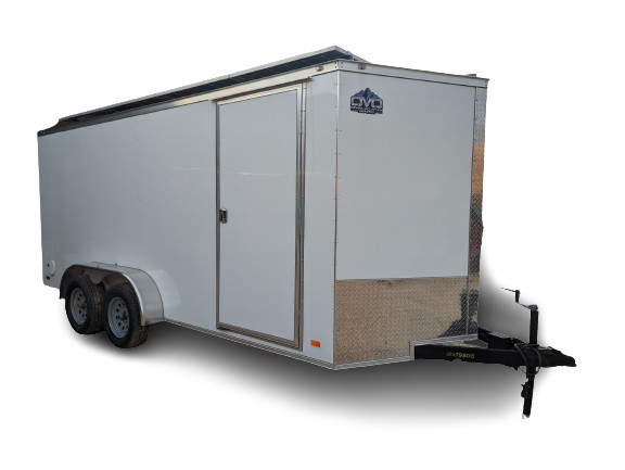 16′ Enclosed SOLAR POWERED Offgrid Self-Sufficient Trailer -Lithium battery bank