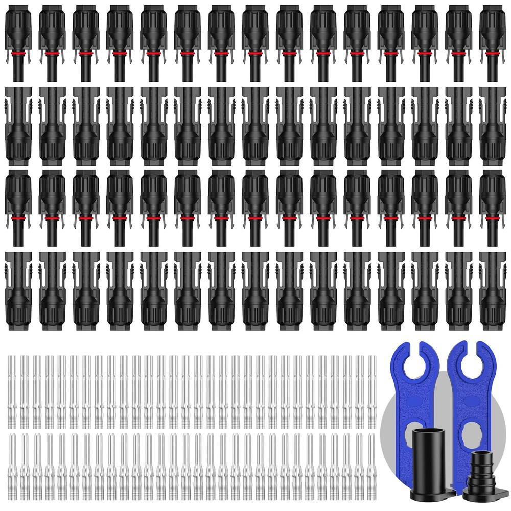 Solar Connector PV Cable 10AWG Male Female IP68 Waterproof Dustproof Adapter 30