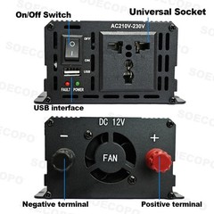 7000W Solar System Kit 12V To 110V Off-Grid Inverter System 100A Controller US9w