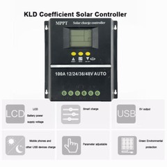 60A 80A 100A Solar Panel Charge Controller MPPT 12V 24V 36V 48V Auto Regulator