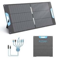 2 pack 110W Solar Panel Charge for BLUETTI Power Station AC180 1000Wh Generators