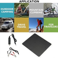 20W 12V Solar Panel Trickle Charger for Car, RV, Marine, Camper and Trailer Blue
